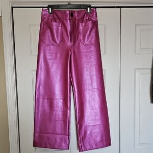 Anthropologie Pink Wide-Leg Pants